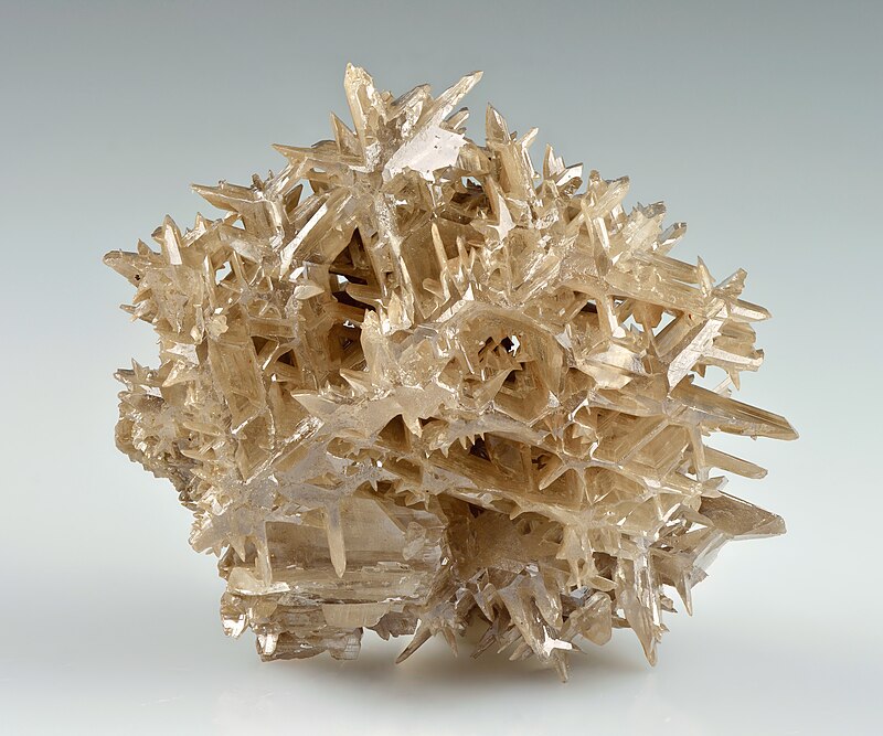 White cerussite mineral - lead carbonate